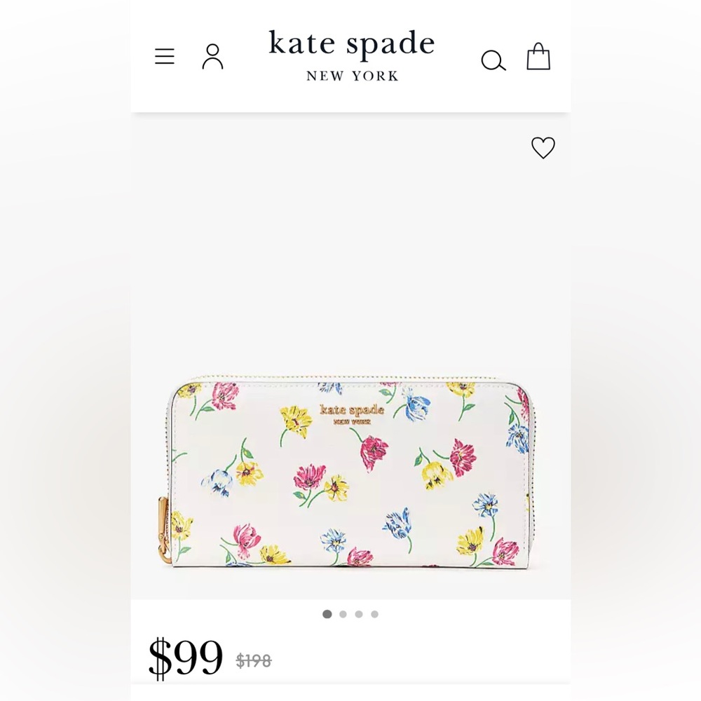Kate Spade - Morgan Tulip Toss Zip-Around Continental Wallet